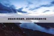 欧冠足球2球员属性，欧冠足球2球员属性介绍