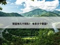 联盟有几个球队？ 有多少个联盟？