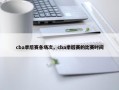 cba季后赛各场次，cba季后赛的比赛时间