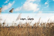 edgtt，edgtts