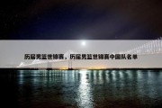 历届男篮世锦赛，历届男篮世锦赛中国队名单