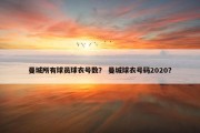 曼城所有球员球衣号数？ 曼城球衣号码2020？