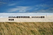 2015nba雷霆季后赛录像，20152016雷霆季后赛