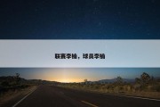 联赛李楠，球员李楠