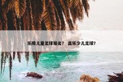 乐陵儿童足球报名？ 昌乐少儿足球？
