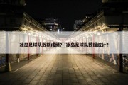 冰岛足球队近期成绩？ 冰岛足球队数据统计？