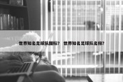 世界知名足球队图标？ 世界知名足球队名称？