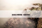 赵睿总决赛赛程（赵睿夺冠）