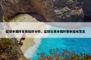 篮球单循环竞赛程序分析，篮球比赛单循环赛制是啥意思