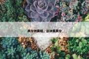 两分钟赛程，总决赛两分