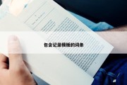 包含记录模板的词条