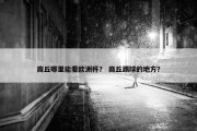 商丘哪里能看欧洲杯？ 商丘踢球的地方？