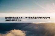 篮网剩余赛程怎么算？ nba常规赛篮网队剩余多少场?赛程分别是怎样的?？