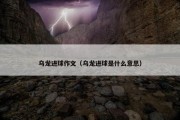 乌龙进球作文（乌龙进球是什么意思）