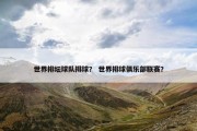 世界排坛球队排球？ 世界排球俱乐部联赛？