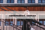 东部明朗季后赛阵名单，东部球队名单