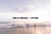 中超2023各队巡礼？ 22年中超？