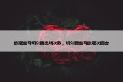 欧冠皇马切尔西出场次数，切尔西皇马欧冠次回合