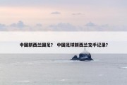 中国新西兰国足？ 中国足球新西兰交手记录？