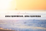 欧洲女子篮球杯赛积分榜，欧洲女子篮球杯赛直播