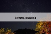 砸钱拿欧冠，欧冠合法投注