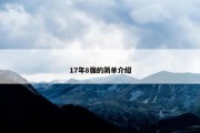 17年8强的简单介绍