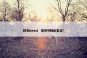 球衣bwin？ 球衣号码的意义？