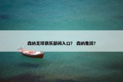 森纳足球俱乐部间入口？ 森纳集团？