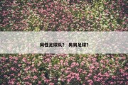 同性足球队？ 男男足球？