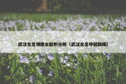 武汉女足领跑女超积分榜（武汉女足夺冠新闻）