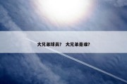 大兄弟球员？ 大兄弟是谁？