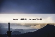 fm2017服务器，fm2017怎么样