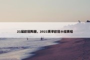 21届欧冠阵图，2021赛季欧冠小组赛程