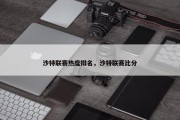 沙特联赛热度排名，沙特联赛比分