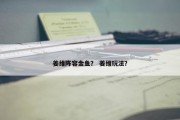 姜维阵容金鱼？ 姜维玩法？