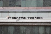 字母哥进去几次季后赛，字母哥多久进的nba