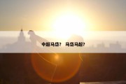 中超马岱？ 马岱马超？