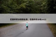 巴西杯积分榜排名表，巴西杯积分榜2021