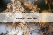 20048强？ 20048飞机？
