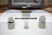 包含10年欧冠德罗巴的词条