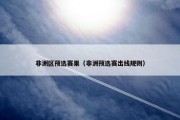 非洲区预选赛果（非洲预选赛出线规则）