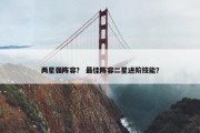 两星强阵容？ 最佳阵容二星进阶技能？