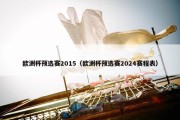 欧洲杯预选赛2015（欧洲杯预选赛2024赛程表）