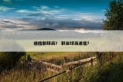 速度新球员？ 职业球员速度？