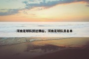 河南足球队到达佛山，河南足球队员名单