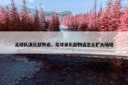 足球队俱乐部物语，足球俱乐部物语怎么扩大场地