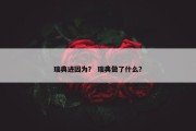 瑞典进因为？ 瑞典做了什么？