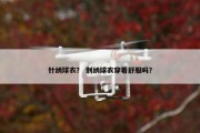 针绣球衣？ 刺绣球衣穿着舒服吗？