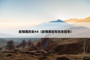 欧锦赛历史44（欧锦赛冠军历史冠军）