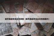 离开英超球员名单表格（离开英超球员名单表格图片）